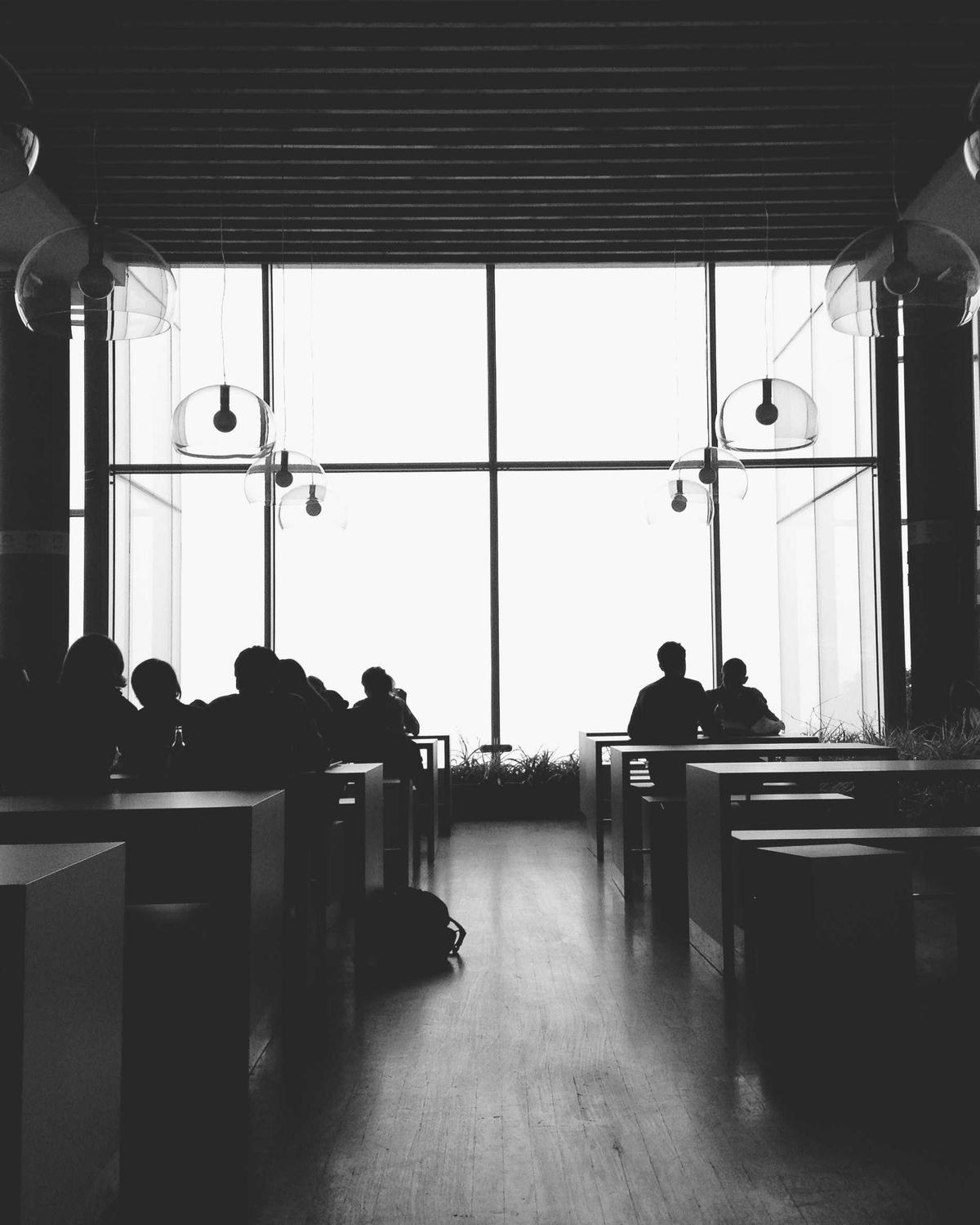 The long table in the studio